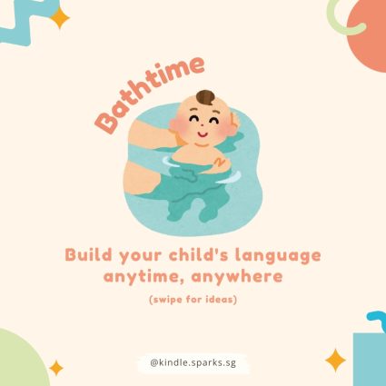 Language learning opportunities are everywhere! Our lives are busy, but we don't need to wait till playtime to "teach" language. Here are some ideas of language that can be modelled during bathtime.